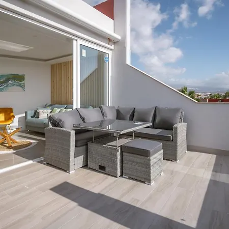 Atico Con Vistas Al Mar, A La 150m De La Playa En Tenerife Sur Apartment